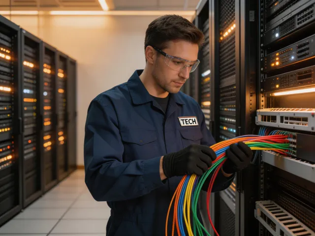 Fiber optic cable installation